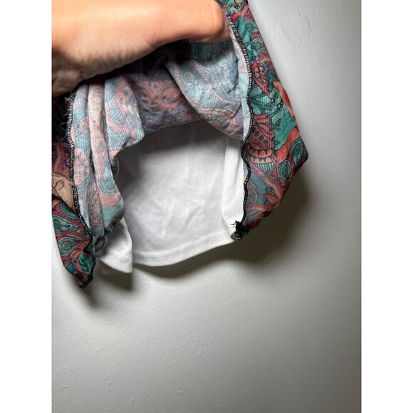 Romwe Celestial lace trim sheer strappy cropped tank top womens large whimsigoth - Picture 3 of 7